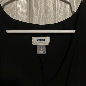 Black semi cap sleeve dress